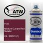 Preview: Ford, Medium Currant Red Metallic, EE / M6381 (1): 400ml Sprühdose, von ATW Autoteile West.